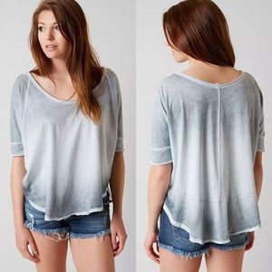 Free People Gray Short Sleeve Tee